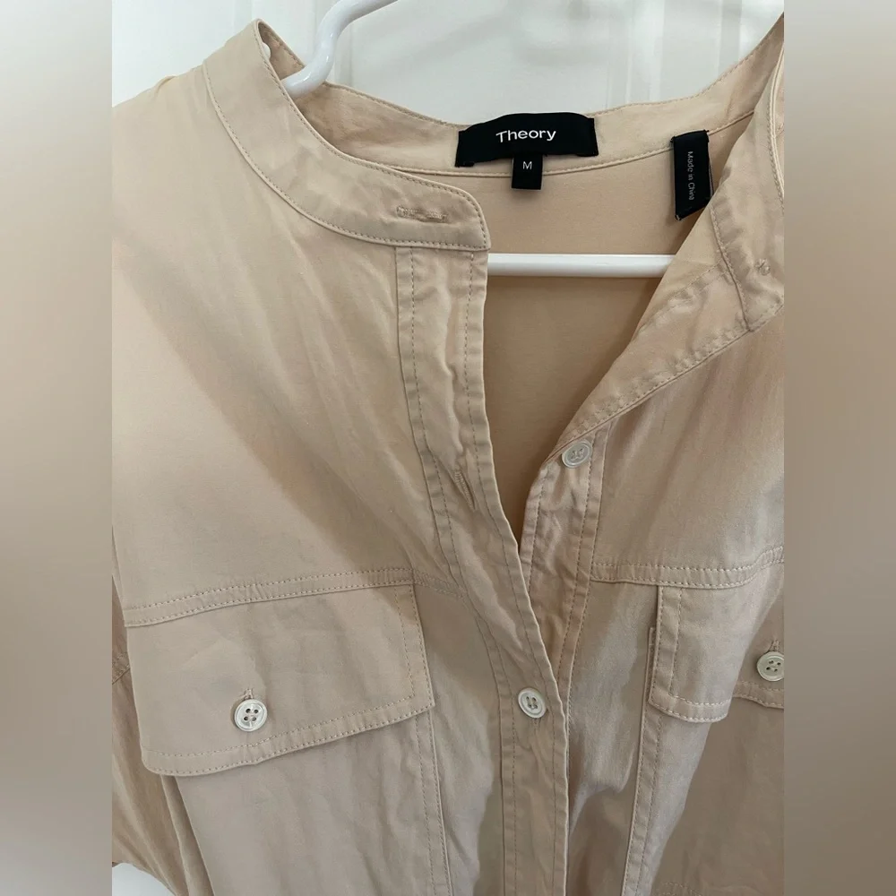Theory short sleeve shirt dress - Picture 2 of 3
